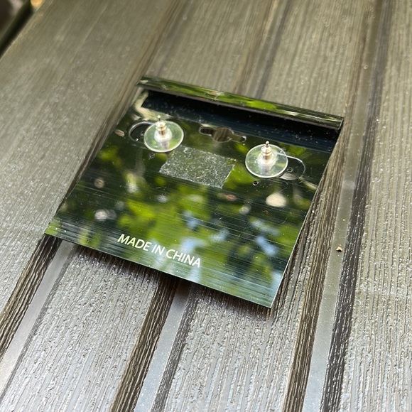 Silver Rhinestone Earrings - Picture 11 of 11